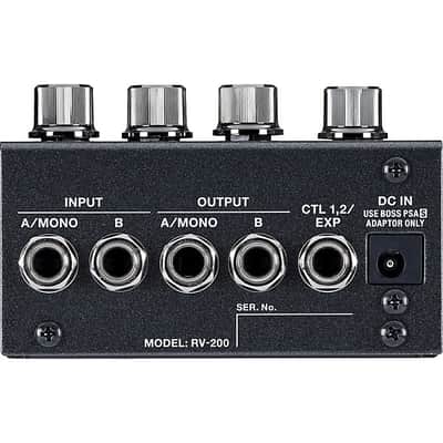 Mint Boss RV-200 Reverb Effects Pedal Black image 3