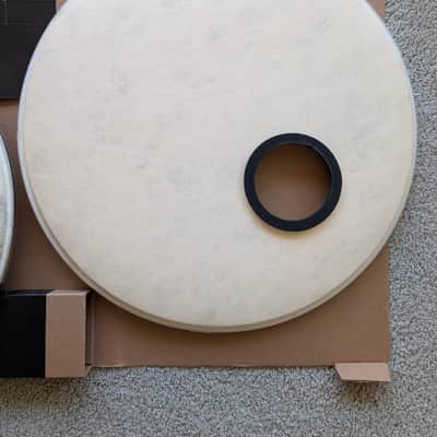 Evans 2x20" EMAD Calftone Bass Drum Head Set - 2 head set image 4