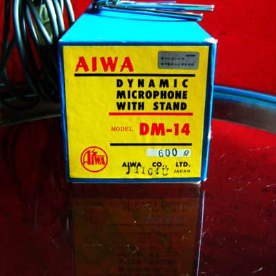 Vintage 1960's Aiwa DM-14 dynamic harp microphone High Z w