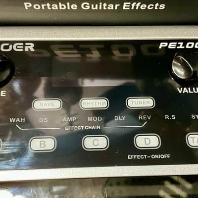 Mooer PE-100 Guitar Multi-Effects 2010s - Black/Silver image 2
