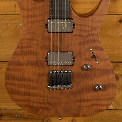 Mayones Duvell Elite 6 - Ebony - Curly Redwood image 3