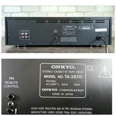 Onkyo Integra TA-2870 Rare Vintage Cassette Deck Serviced Tested Serviced Warranty image 9