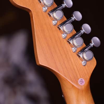 Dhatarattha DST HSS Bright Orange – Roasted Maple Neck, Stainless Steel Frets image 9