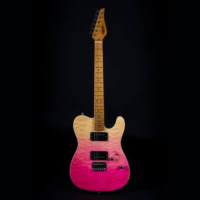 Jet JT-450 QTPK 450 Series Basswood Quilted Maple Body Canadian Roasted Maple Neck 6-String Electric Guitar image 1