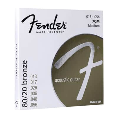 80/20 Bronze Acoustic Strings 70M 013-056 Fender image 1