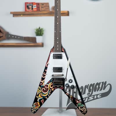 Epiphone Jimi Hendrix Signature "Love Drops" Flying V 2024 - Present - Ebony image 2