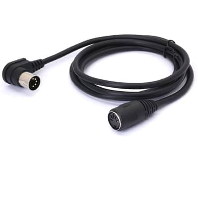 MIDI Din Extension Cable, MIDI 5-Pin DIN 90 Degree Angle Male Plug to Female Socket Audio MIDI/at Adapter Cable for MIDI Keyboard Synthesizer, Organ, Electric Piano, MIDI Guitar (1.5 Meter/5 FT) image 3