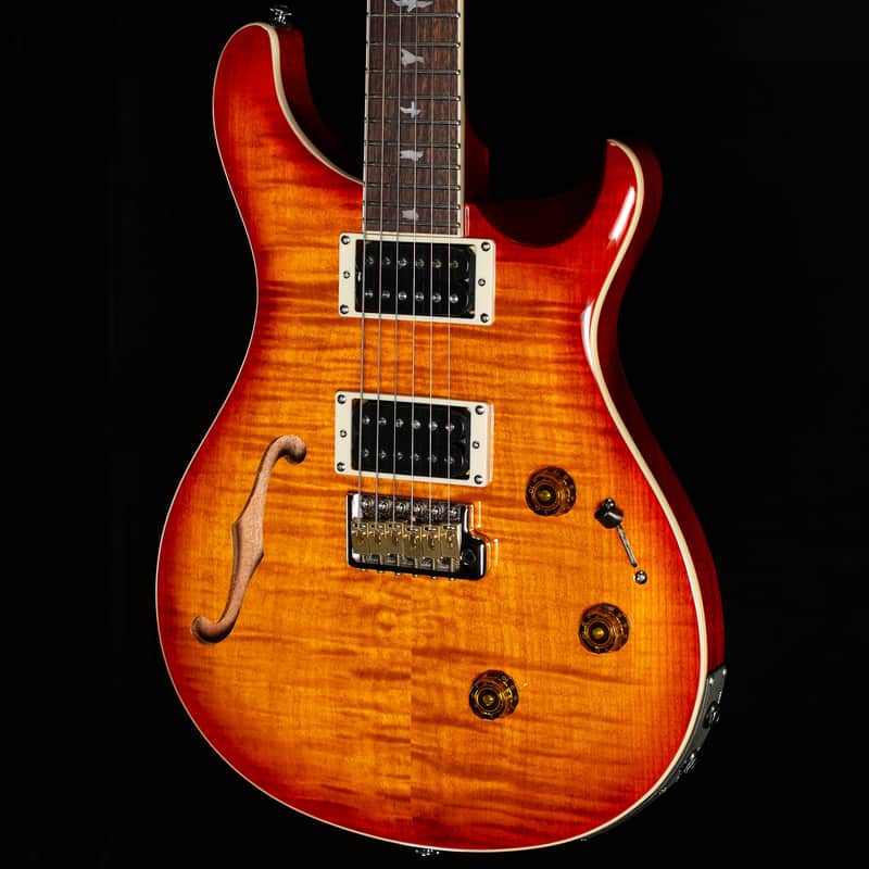 PRS SE Custom 24 Semi-Hollow Piezo Vintage Sunburst (747) image 1