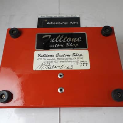 Fulltone Custom Shop Full Drive 2 Overdrive Effects Pedal Fiesta Red w/Box image 7