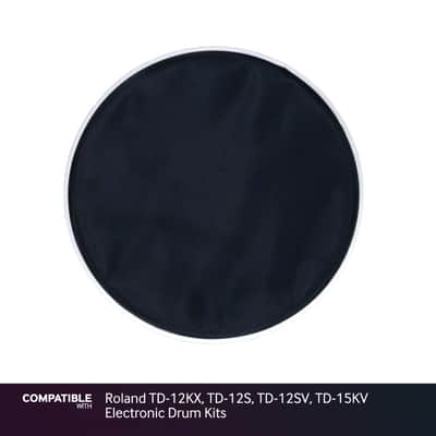 Black 10" Mesh Drum Head for Roland TD-12KX, TD-12S, TD-12SV, TD-15KV Electronic image 1