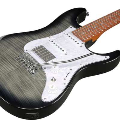 Ibanez AZ22S1F Standard Electric Guitar, Jatoba Fingerboard, Transparent Black Sunburst image 4