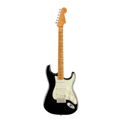 Fender Vintera II Road Worn '60s Stratocaster Electric Guitar with Maple Fingerboard and Vintage-Style Mid-’60s Pickups (Black) image 1