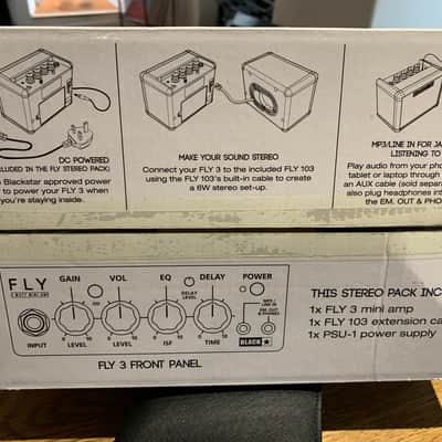 Blackstar Fly 3 3-Watt Mini Bass Guitar Combo/Cabinet Stereo Pack 2014 - Present - Black image 2