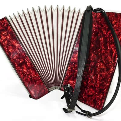 Weltmeister Accordion 120 Bass, German Keyboard Piano Accordian, New Straps and Soft Bag, 2737 image 12