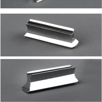 Guitar Slide Metal Steel Tone Bar for Dobro, Lap Steel Guitar, Hawaiian Guitar, Electric Guitar with Celluloid + Stainless Steel Metal Thumb & Finger Picks Plectrums + Bag image 2