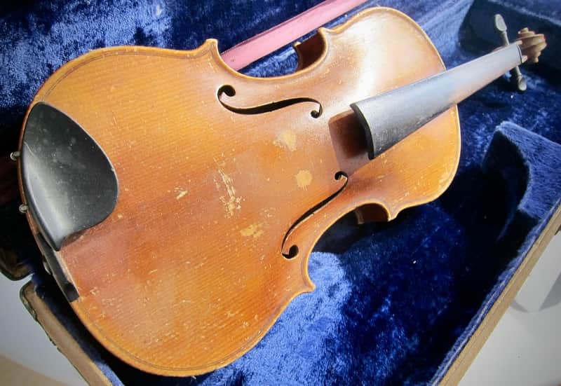 German Wolfgang Romer 4/4 Violin Joseph Guarnerius Markneukirchen Germany Circa-1930s-1940s-Light Brown Varnish image 1