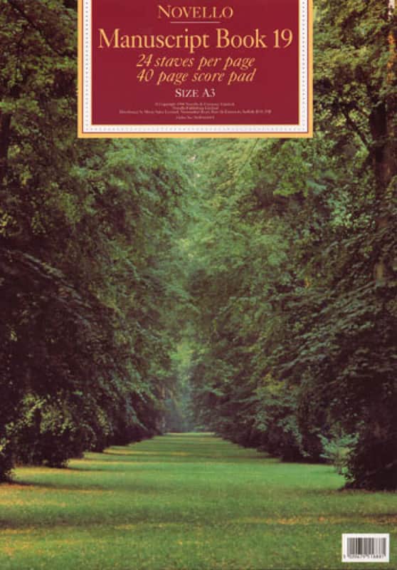 LIBRO Quaderno di Musica Novello Manuscript Book 19: A3 - Score image 1