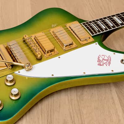 2000 Gibson Custom Shop Firebird VII Green Sparkle Burst w/ Case image 6