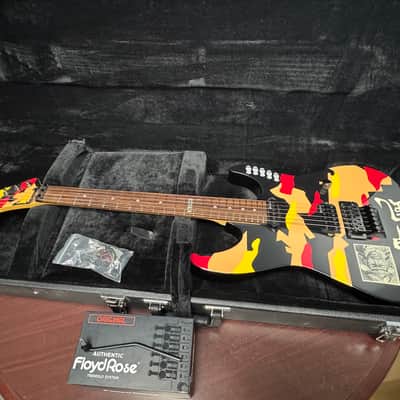 2013 ESP LTD GL-200K George Lynch Signature - Black with Kamikaze Graphic image 1