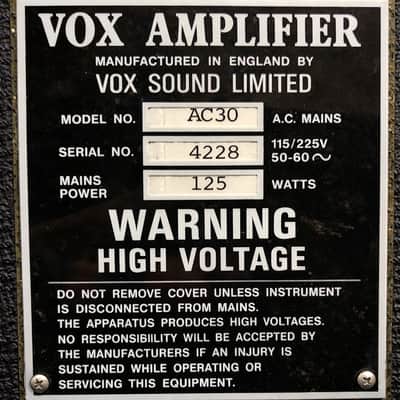 VOX AC 30 1968-69 Bild 20