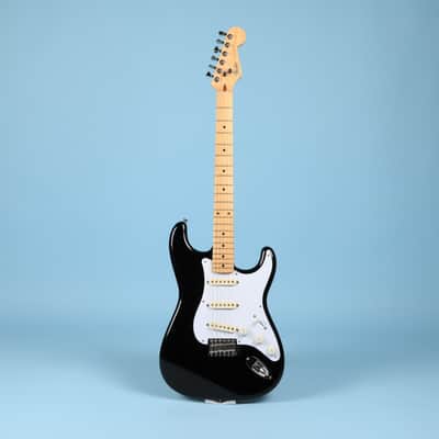 1989-1990 Fender MIJ Stratocaster Strat Japan Maple Neck Black Electric Guitar image 2