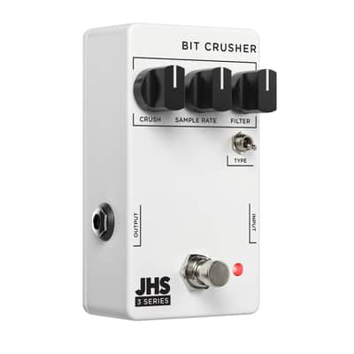 JHS 3- Series Bit Crusher Effect Pedal 2026 - White- New! image 2