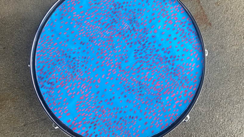 16" single layer Drum Bunny cloth drum cover - dampener - partial mute - compare to Drum Tortillas - Quesadilla - Big Fat Snare image 1