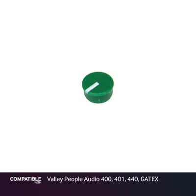 Green Knob Cap for Valley People Audio 400, 401, 440, GATEX image 1