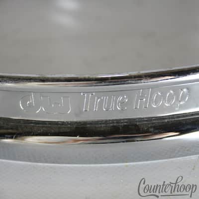 *DW 10" True Hoop 2x Set Batter+Resonant Rims Chrome Plating 6-Lug 3mm USA* image 2