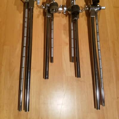 (*Rare to Find*) Vintage Lot of Tama (LeverLock) Matching Boom Arms with Ratchet Arms - 2 Long & 2 Short - *Very Clean* image 1