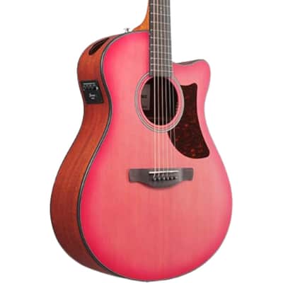 Ibanez AAM50CE Advanced Acoustic Auditorium Acoustic-electric Guitar - Coral Red Burst image 5