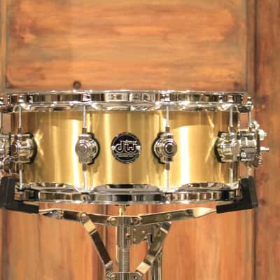 DW Performance Series 5.5X14 Thin Brass Snare Drum - New! image 1