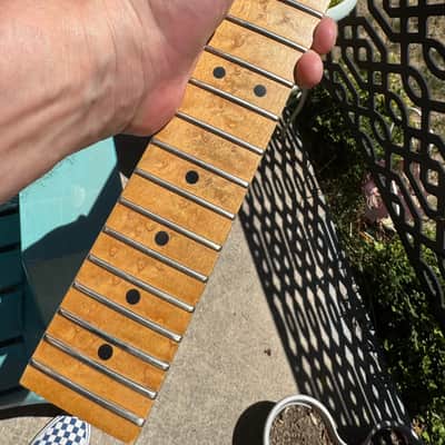 Late 80s Warmoth Telecaster Tele Birdseye Maple Neck Floyd Compound Radius Clapton Profile image 3