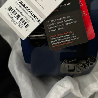 NEW Open Box Crossrock CRF2020SOBJNVBL Fiberglass Open Back Banjo Case Navy image 11