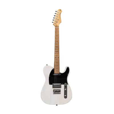 Stagg Vintage "T" Series Solid Body Electric Guitar - White - SET-PLUS WHB image 5