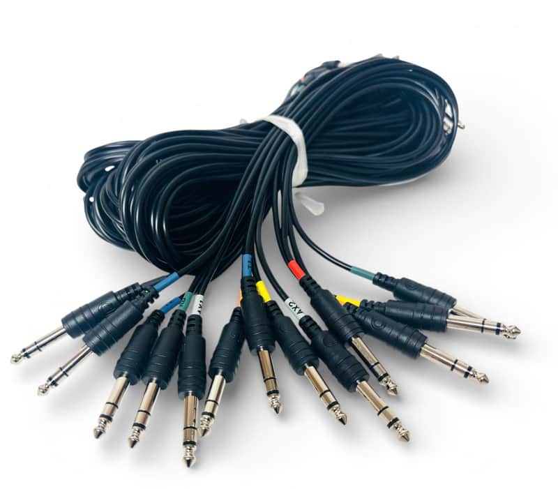 13 Cable Harness Snake Black Cables for Roland Alesis Drum Modules image 1