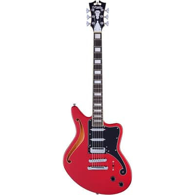 D'Angelico Premier Series Bedford SH Electric Guitar With Offset Stopbar Tailpiece Regular Oxblood image 3