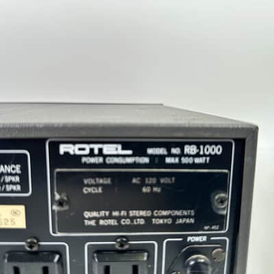 Rotel RB-1000 Stereo Power Amplifier Tokyo Japan image 12