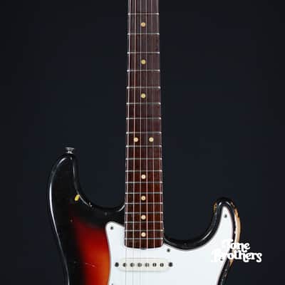 7.4LB, 1-Owner! 1963 Fender Stratocaster Sunburst image 9