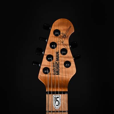 Ernie Ball Music Man JP15 Emerald Glow w/ Roasted Figured Maple Neck *Miami Guitar Exclusive* 2024 (H07648) image 7