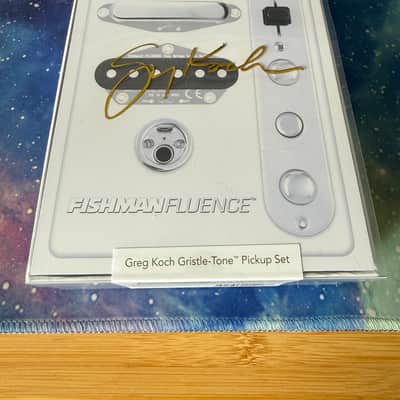 Fishman PRF-TEL-GK1 Fluence Greg Koch Gristle-Tone Pickup Set with Control Panel 2010s - Silver/Black image 2