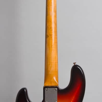 Fender Jazz Bass Solid Body Electric Bass Guitar (1960), ser. #54837, original brown tolex hard shell case. image 9
