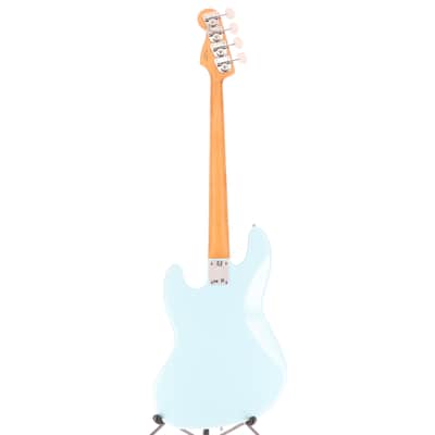 Fender Certified Pre-Owned Gold Foil Jazz Bass, Ebony Fingerboard, Sonic Blue (O12) (09859) image 6