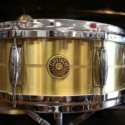 Gretsch USA Custom 5X14- Bell Brass Snare Drum - Open Box image 1
