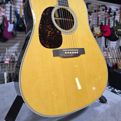Martin D-35 Left-Handed Acoustic Guitar - Natural w/OHSC & PLEK*D #474 image 1