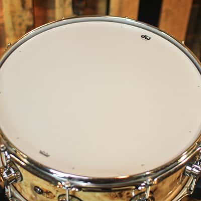 DW 6x15 Collector's Purpleheart VLT Mapa Burl Snare Drum - SO#1365283 image 4