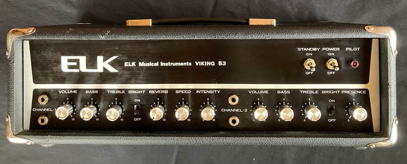 ELK VIKING 53 AMP HEAD VINTAGE MIJ 1970s *COOL TREMOLO!* ***AUGUST AMP CLEARANCE SALE*** image 1