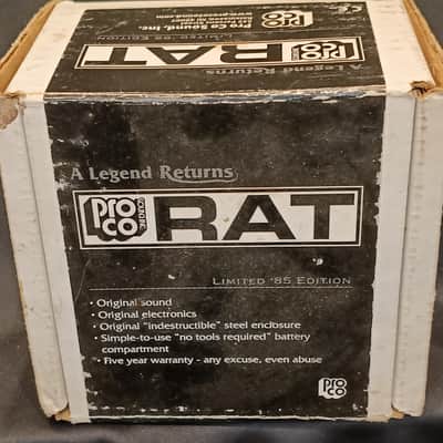 ProCo RAT Whiteface Reissue N.O.S. Never opened , used or plugged in .Orig box etc 2010s - image 5