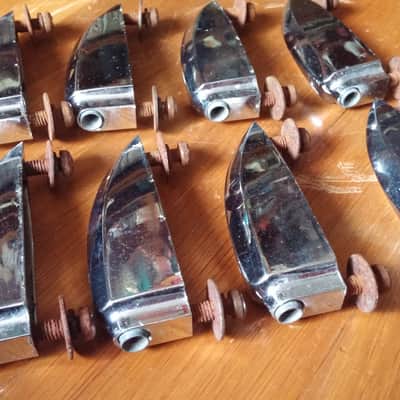 Royal Star Hoshino Pre Tama Crystar Bass Drum LUGS SET OF 8 60s 70s SONOR TEARDROP 16 AVAILABLE image 6