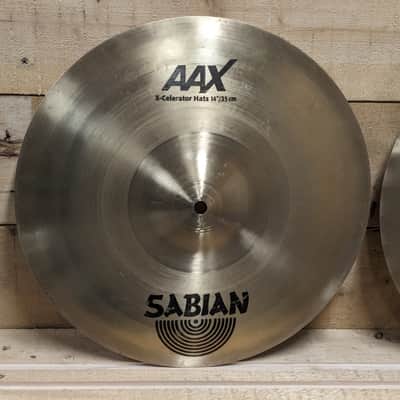 Sabian 14" AAX X-Celerator Hi-Hat Cymbals (Pair) 2005 - 2018 - Natural image 4